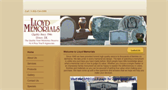 Desktop Screenshot of lloydmemorials.com