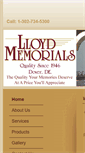 Mobile Screenshot of lloydmemorials.com